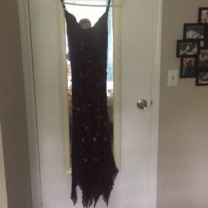 Sue wong maroon needed dress